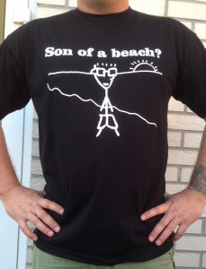 Spaß-Shirt mit Flock