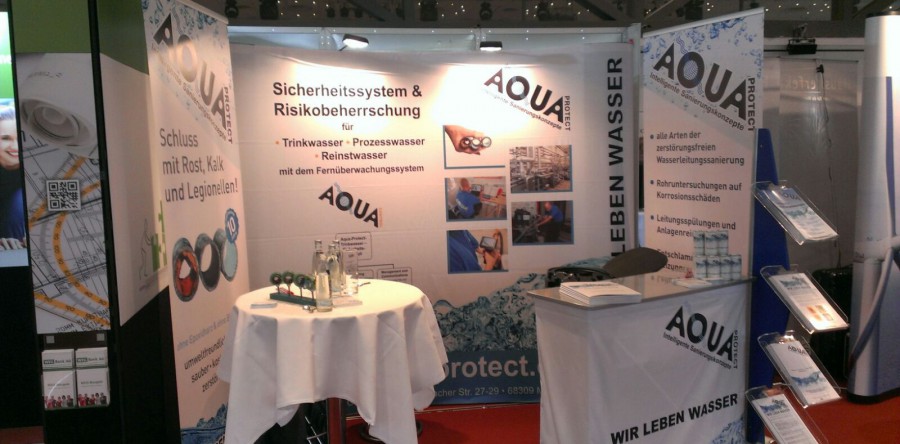 Messestand Messetheke Messewand Rollups